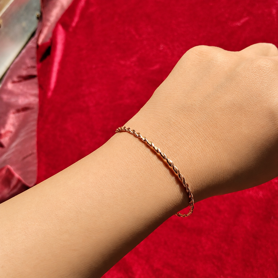 Golden Twist Bracelet