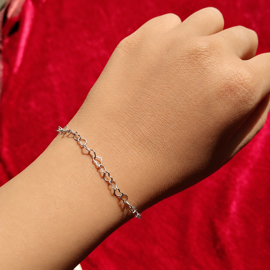 Heart Chain Bracelet