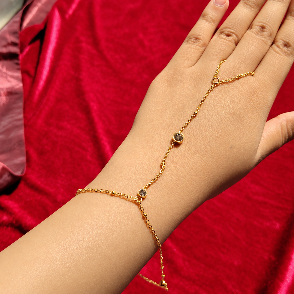 Crystal Stone Hand Bracelet