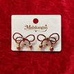 Bow Silver Studs