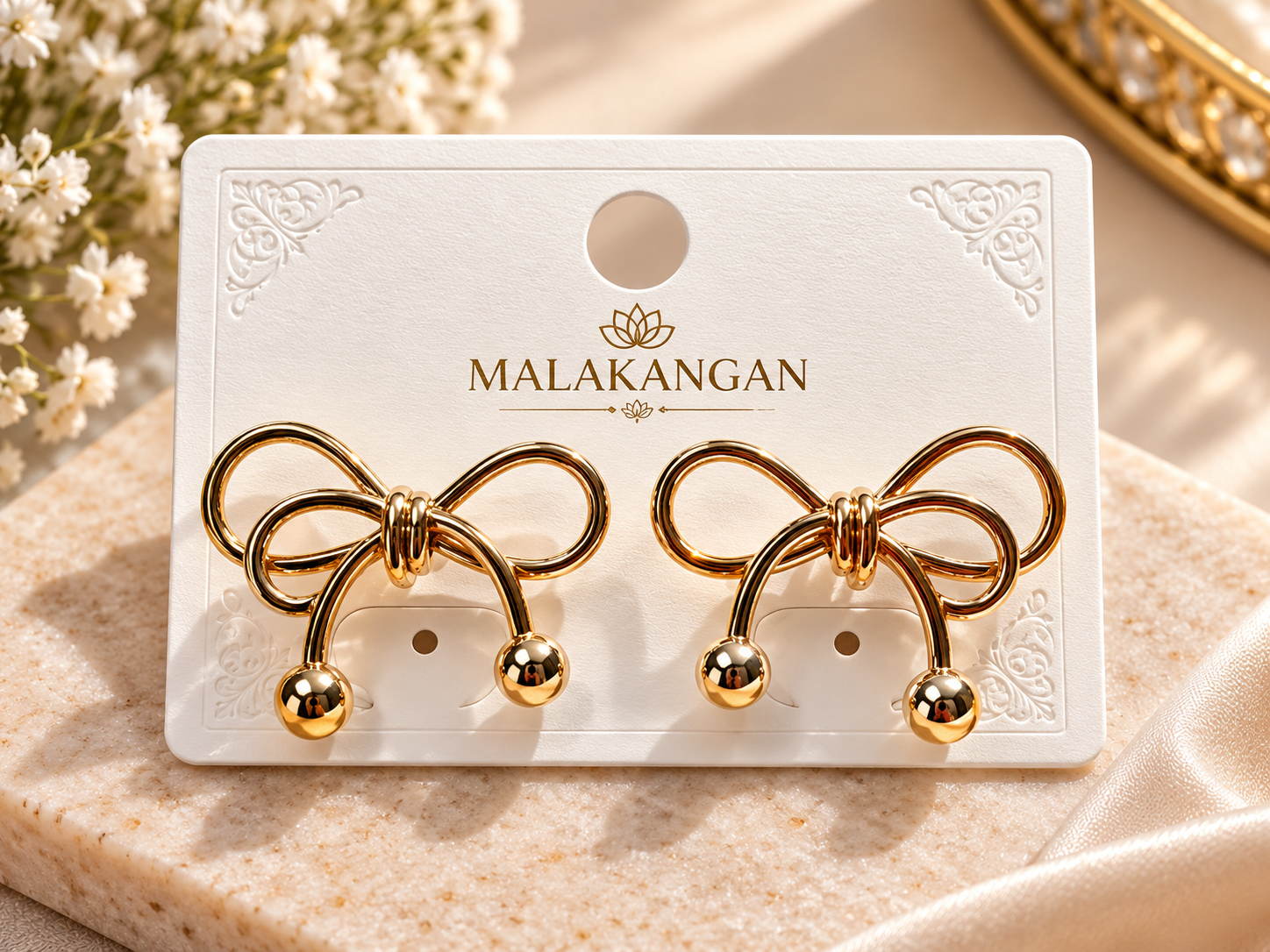 Bow Silver Studs