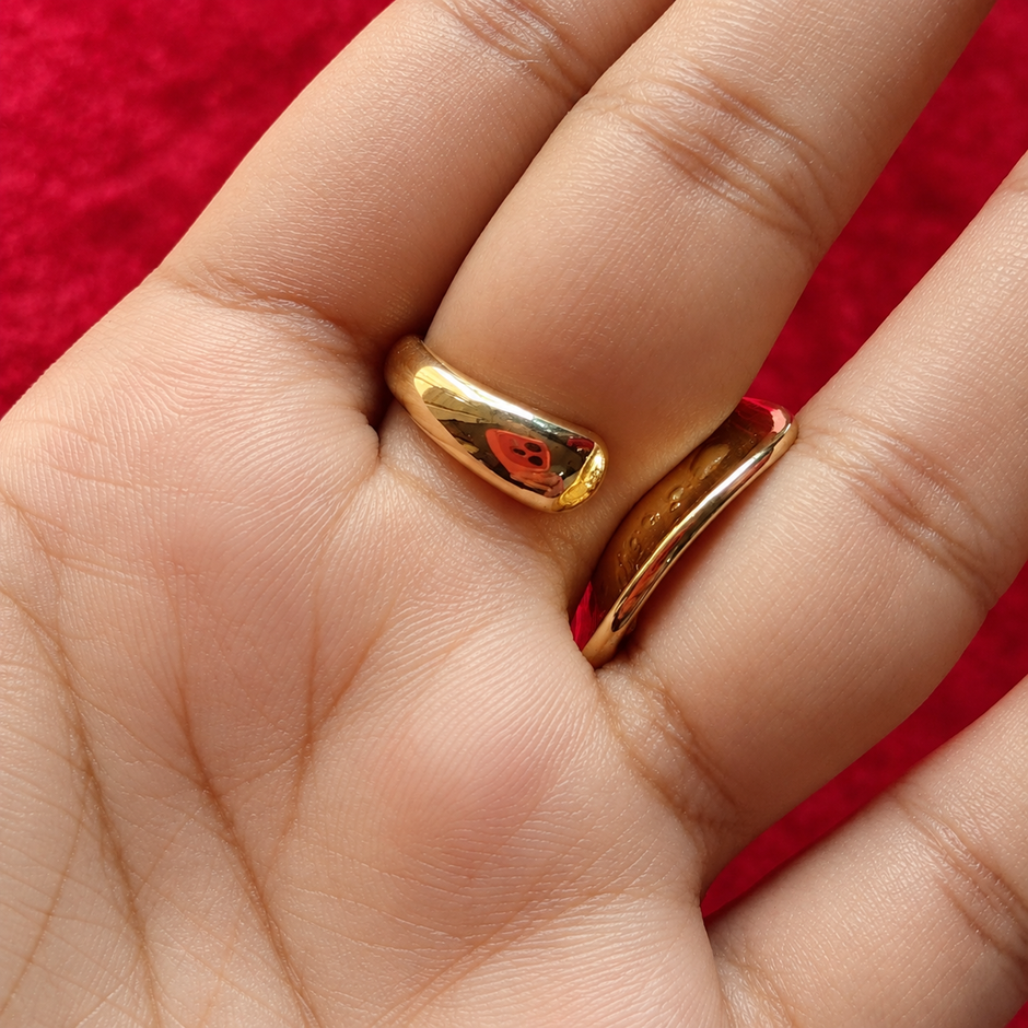 Silver Crescent Ring
