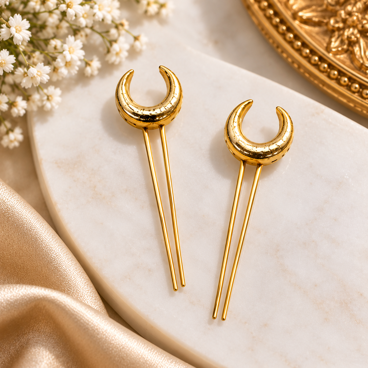 Chand Metal Hair Pin