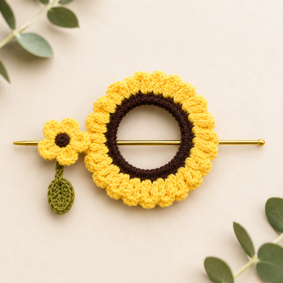 Sunflower Bun Stick