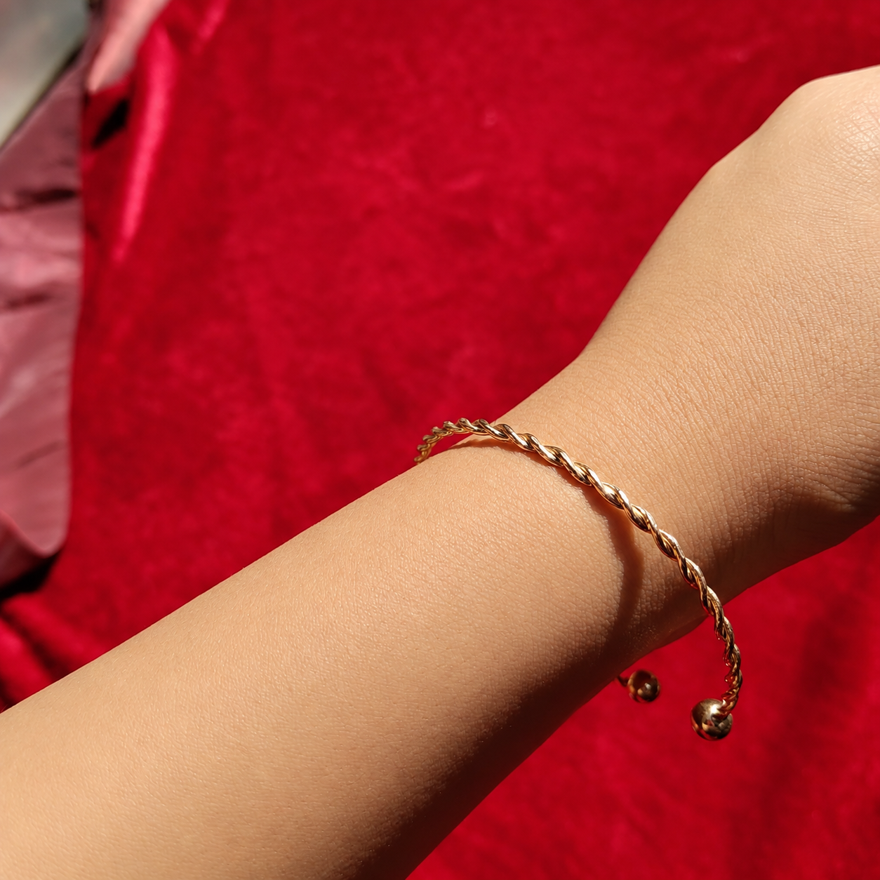 Golden Twist Bracelet