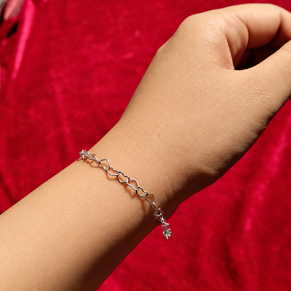 Heart Chain Bracelet