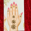 Sticker Flower Kundun Mehndi