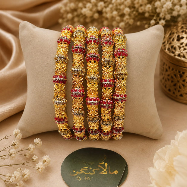 Golden Ruby Kada Set