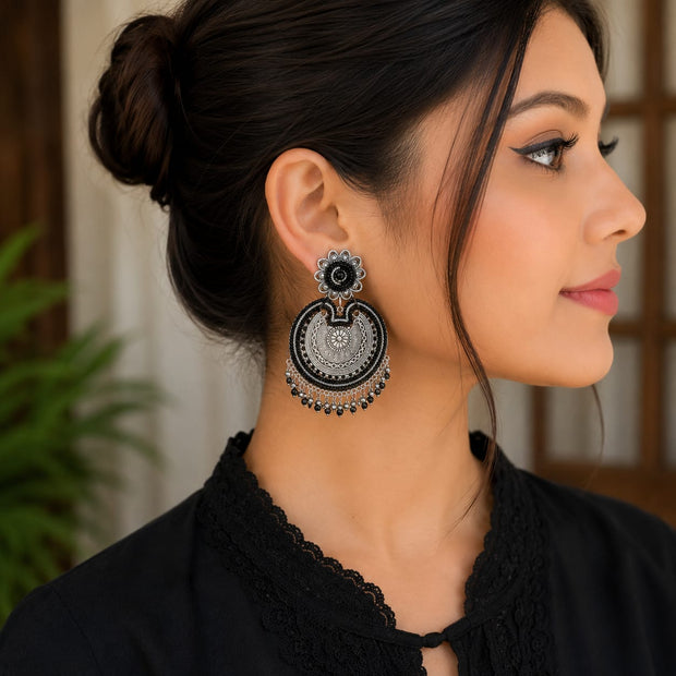 Antique Black Chandbali