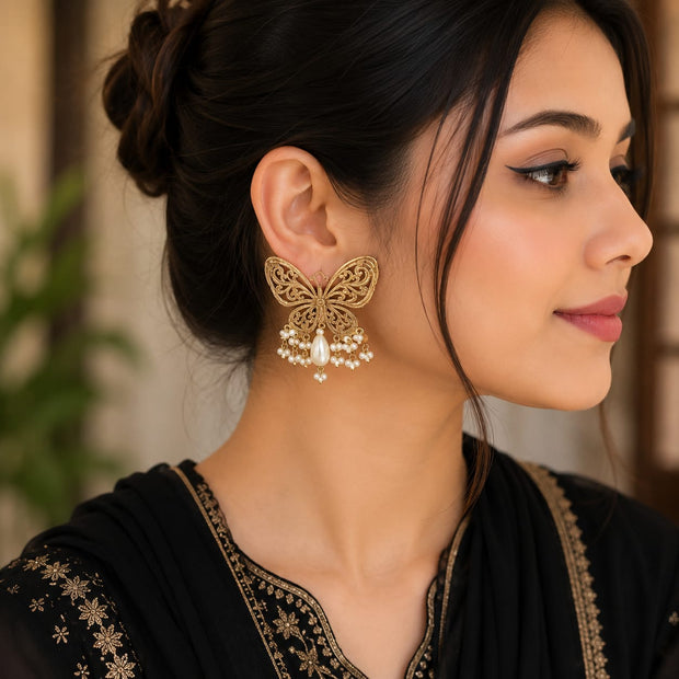 Antique Butterfly Earring