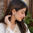 Oxidized Umbrella Earring