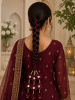 Mehroon Hand-Made Paranda