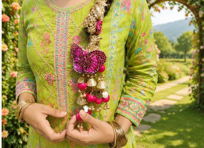 Pink Butterfly Tassel Paranda