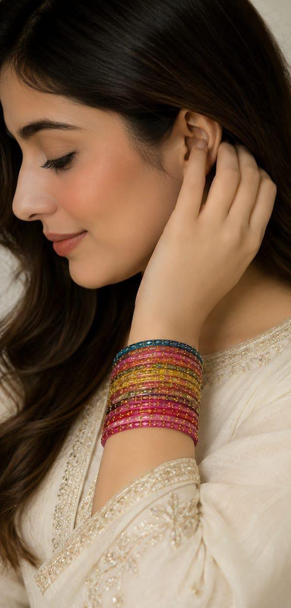Indian Multi Glass Bangles