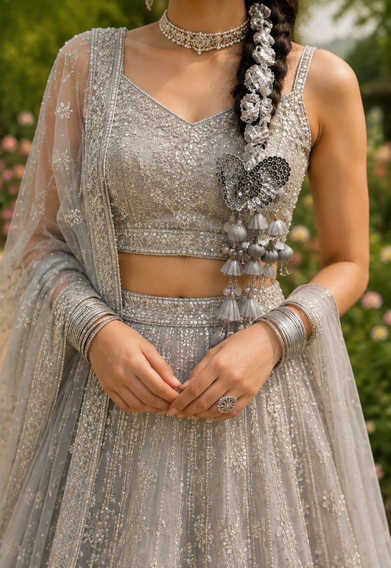 Silver Butterfly Tassel Paranda