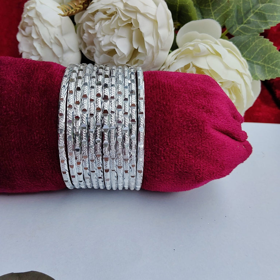 Silver Metal Bangles