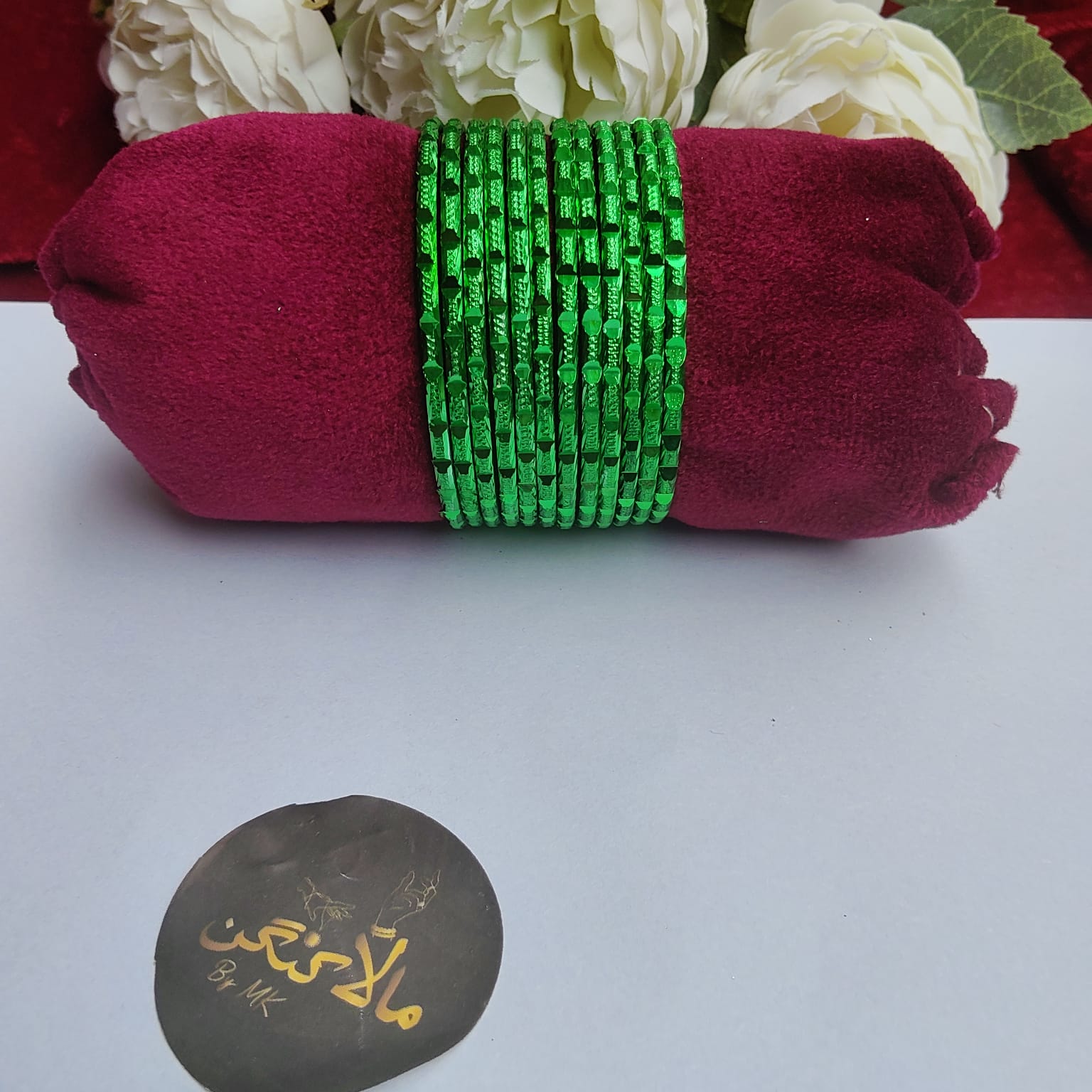 Green Metal Bangle