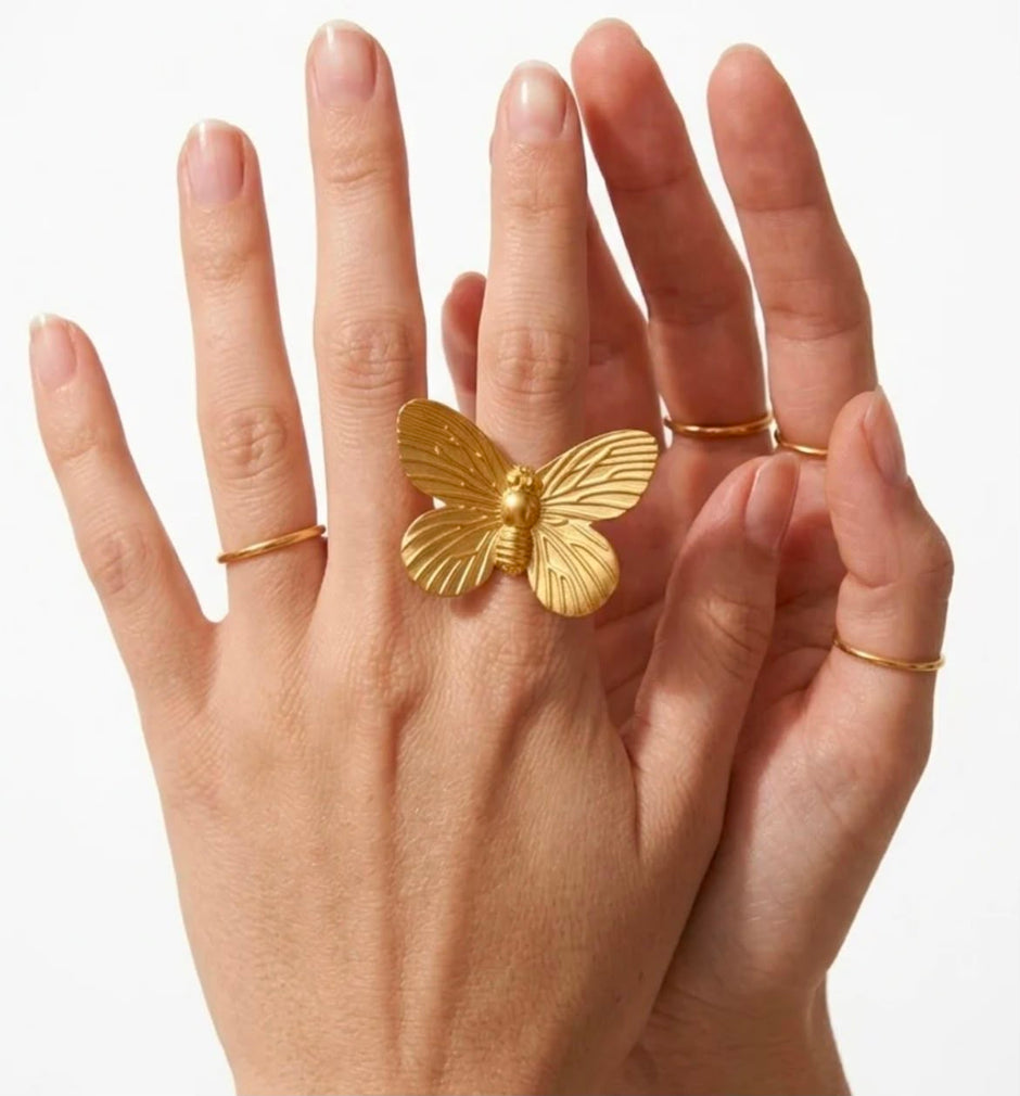 Gold Butterfly Ring