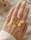 Gold Butterfly Ring