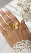 Gold Butterfly Ring