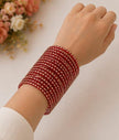 Red Raindrop Bangles