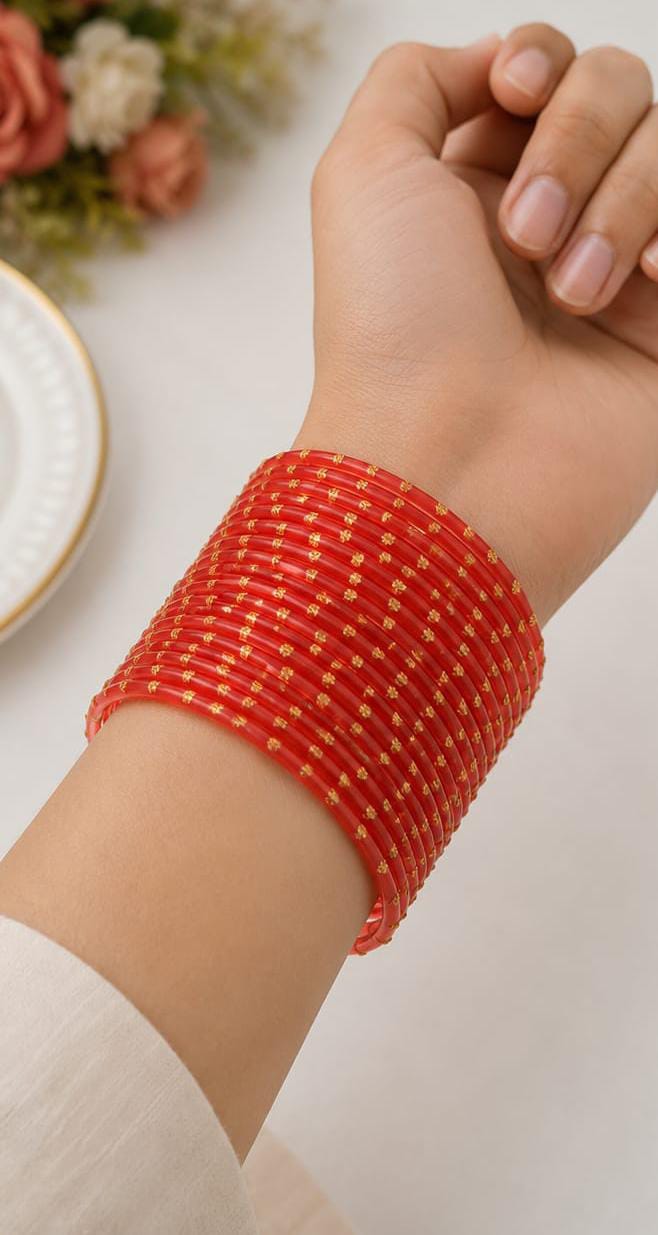 Dark Orange Rainbow Bangles