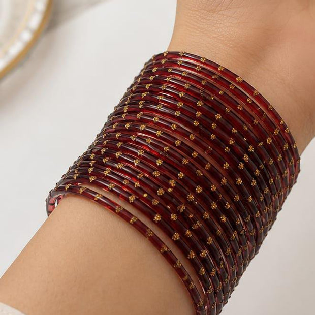 Mehroon Rainbow Bangles