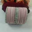 Pink velvet Bangle Set