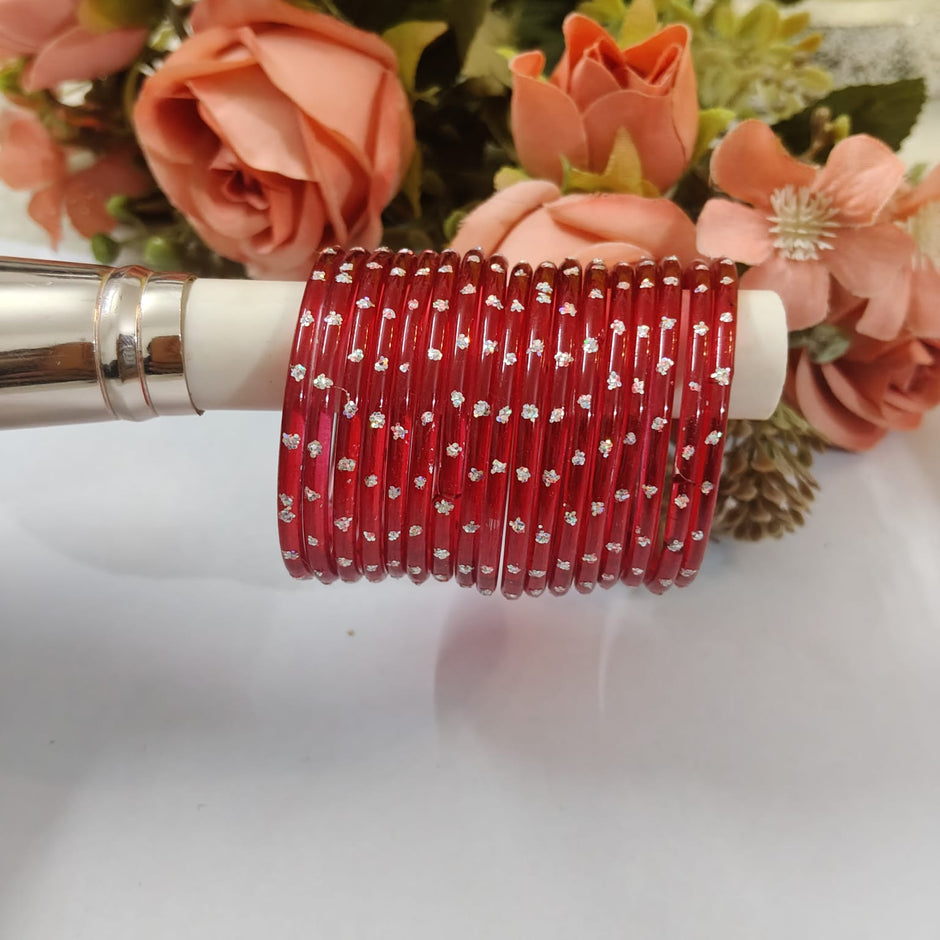 Kids Red Rainbow Bangles