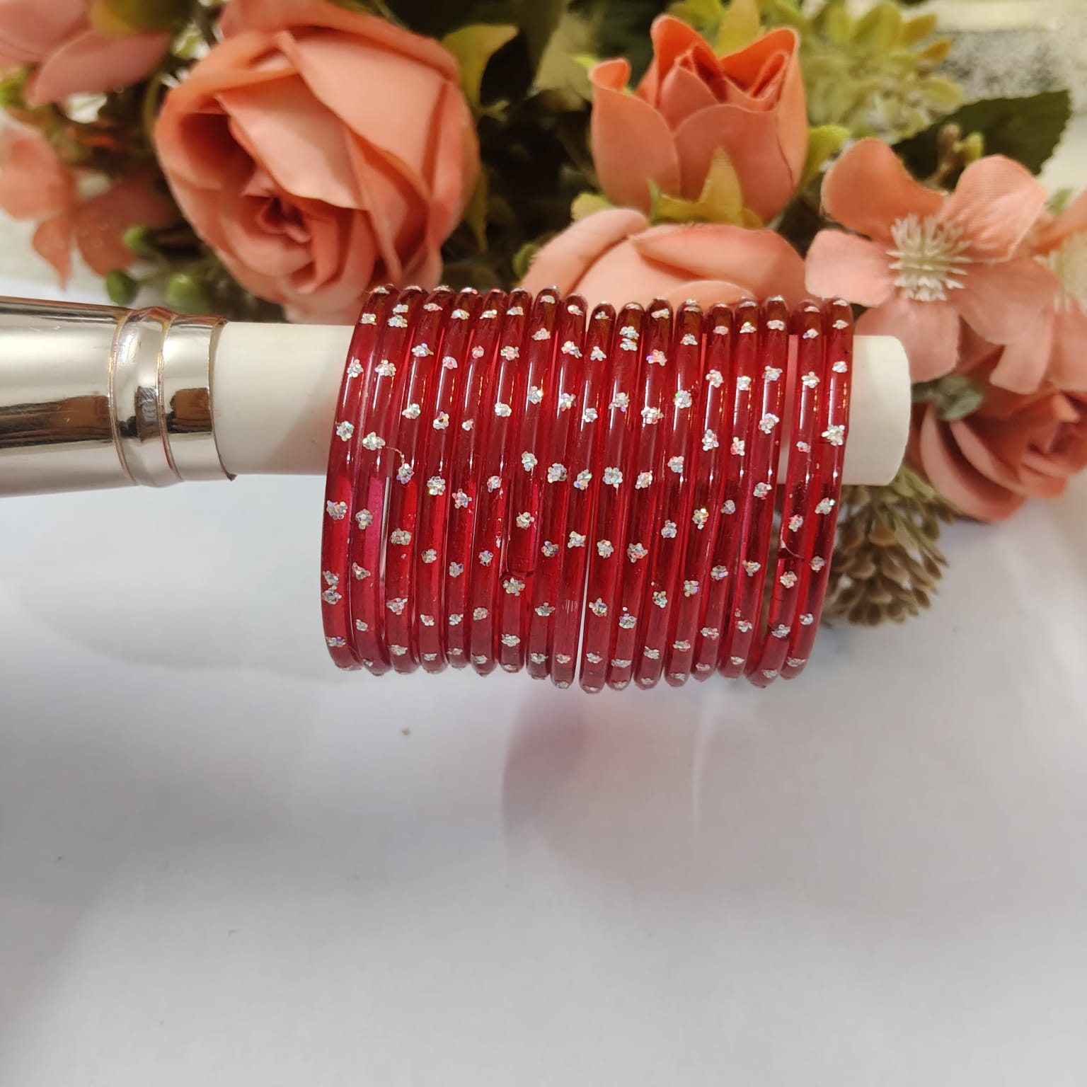Kids Red Rainbow Bangles