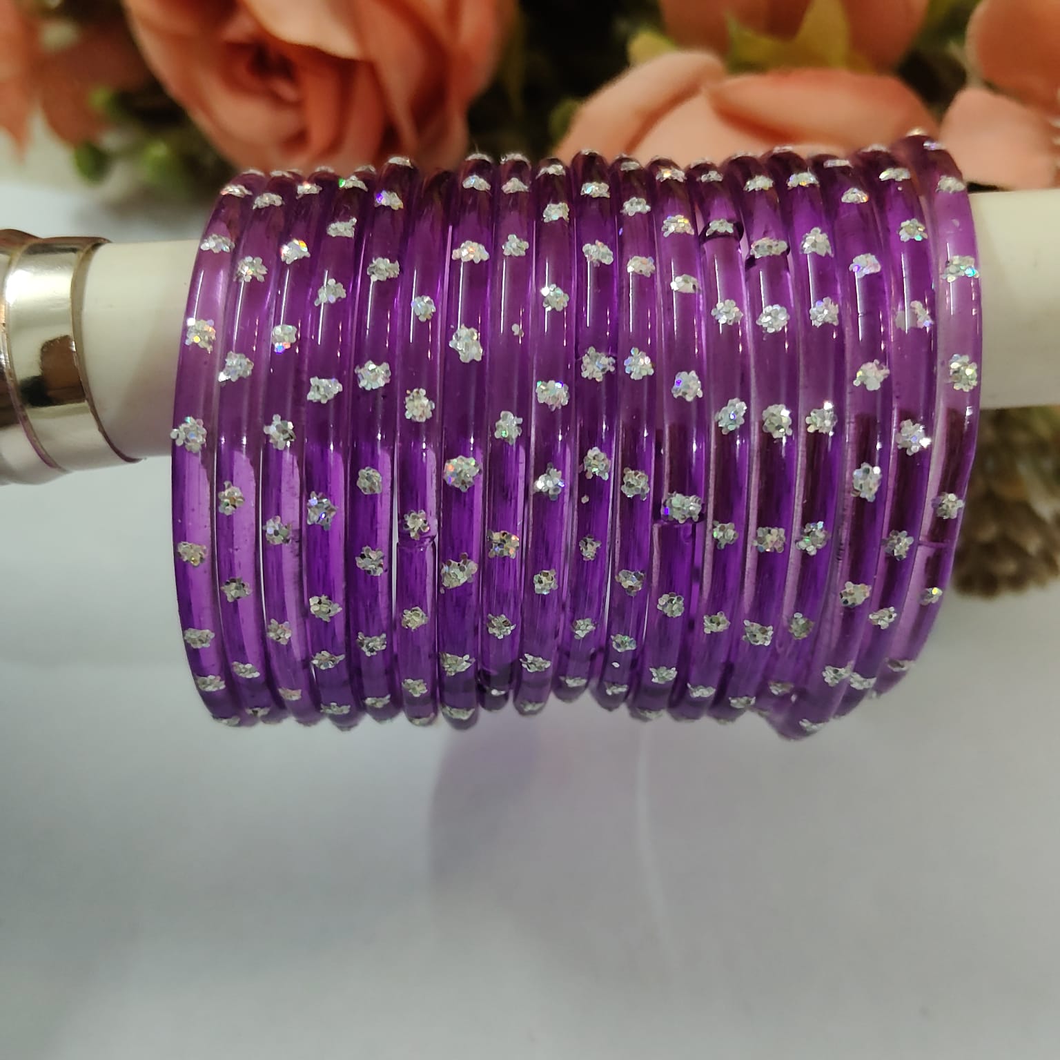 Kids Purple Rainbow Bangles