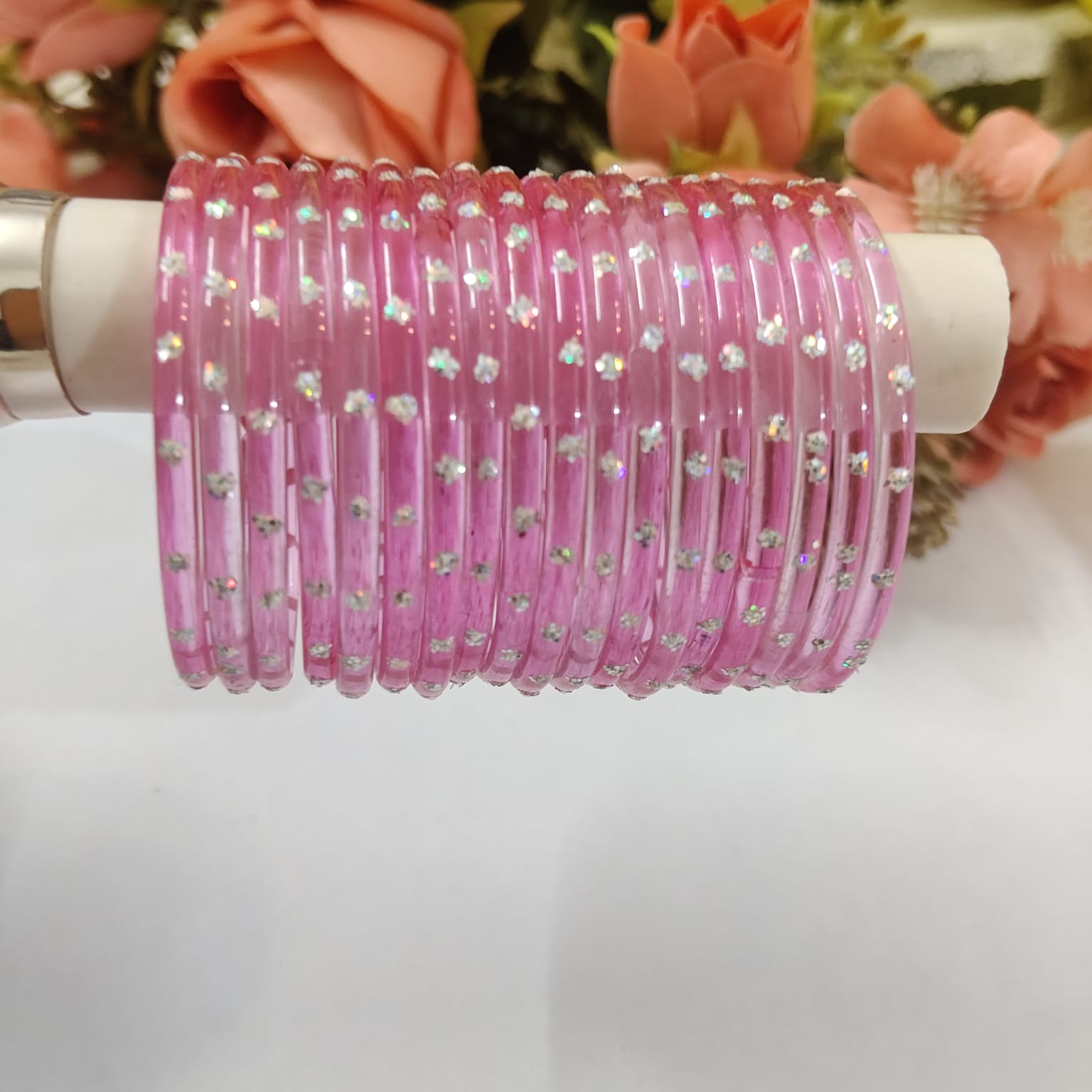 Kids Pink Rainbow Bangles