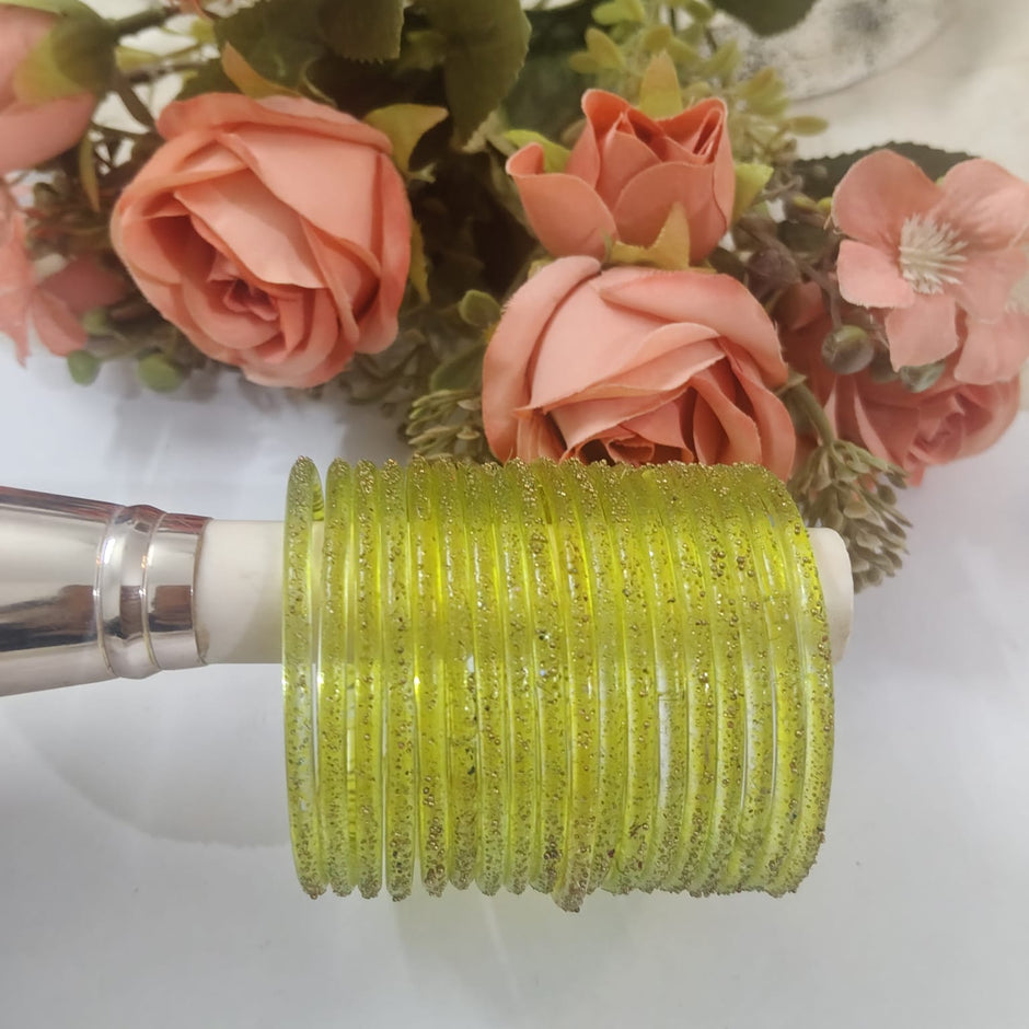 Kids Yellow Raindrop Bangles