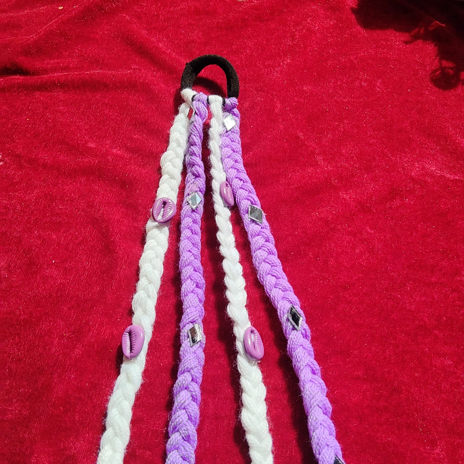 Purple Shell Bahu Braid