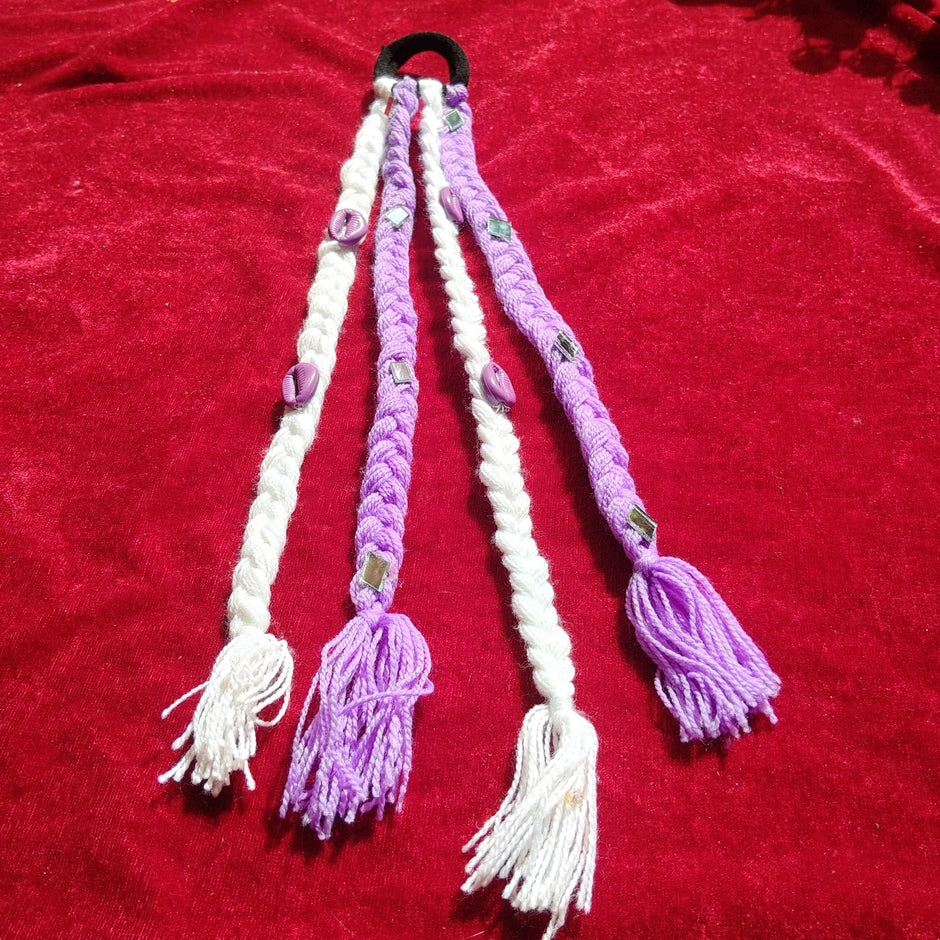 Purple Shell Bahu Braid