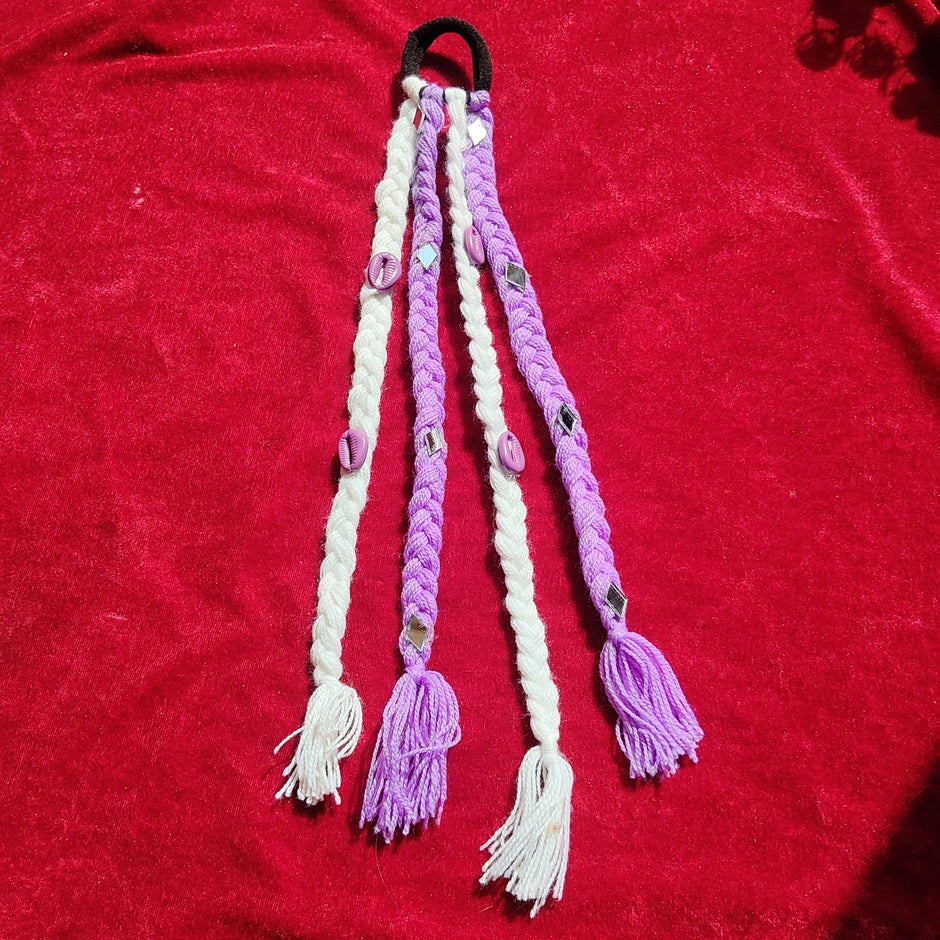 Purple Shell Bahu Braid