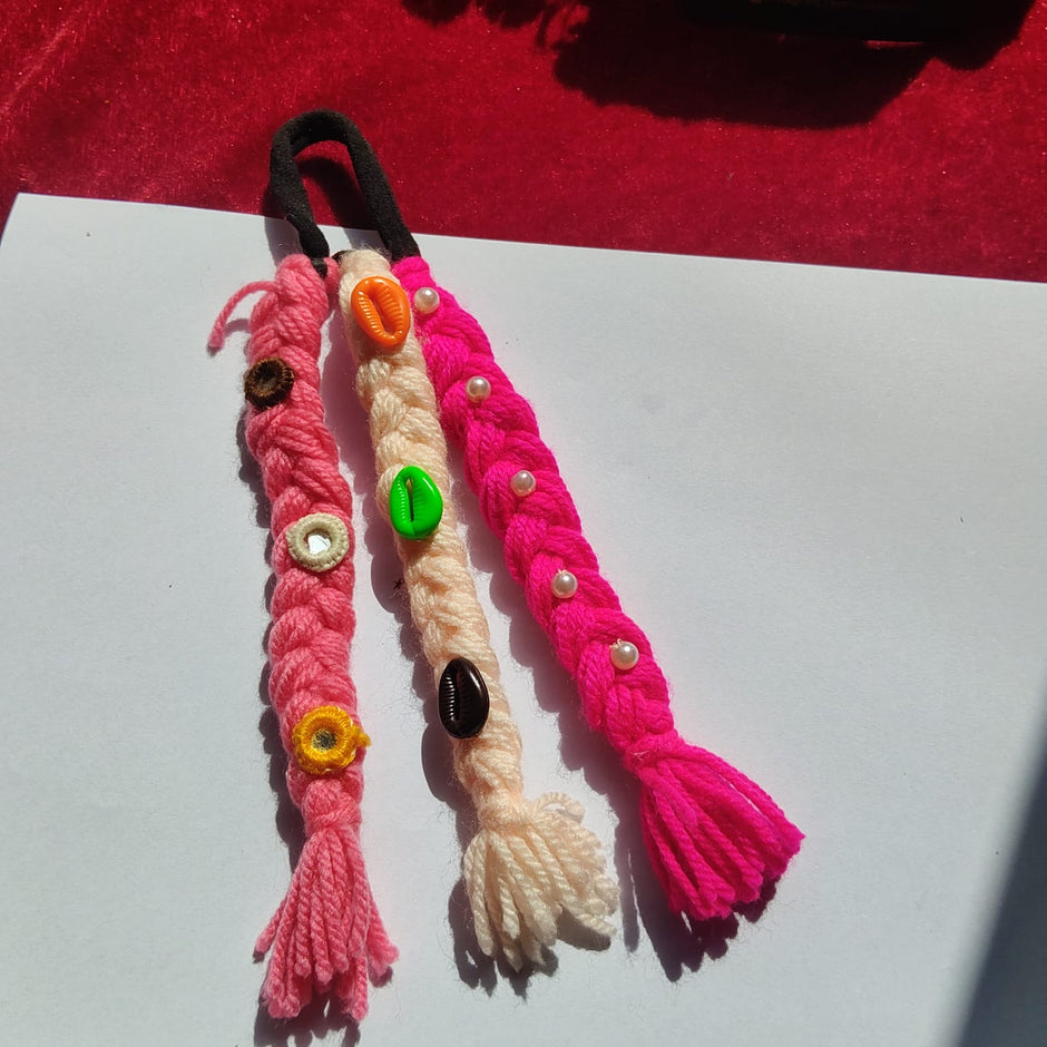 Kid Shell Pink  Bahu Braid