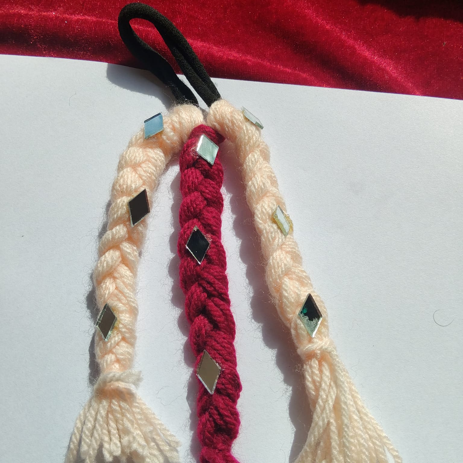 Kid Mehroon Bahu Braid