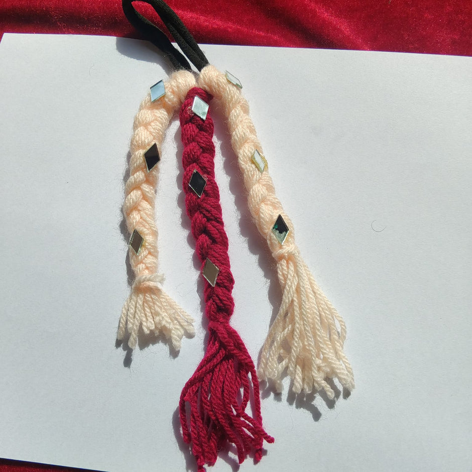 Kid Mehroon Bahu Braid