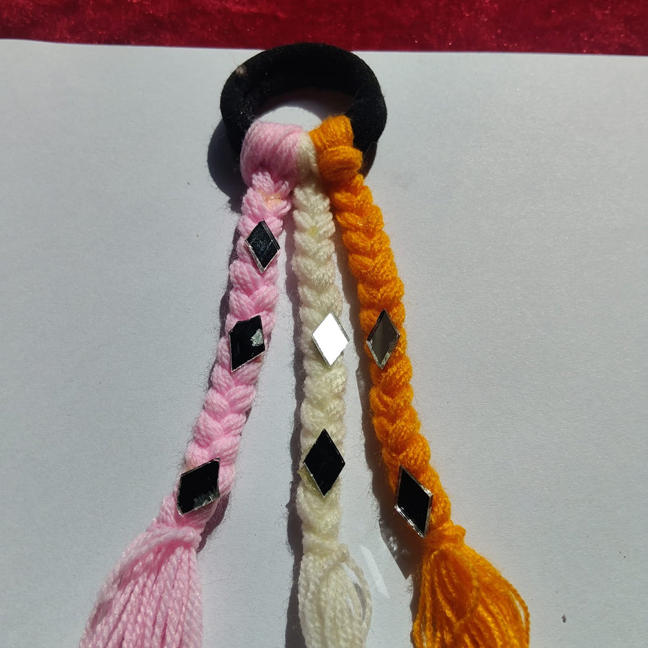 Kid White Mirror  Bahu Braid