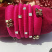Pink Hand-Made Bangles