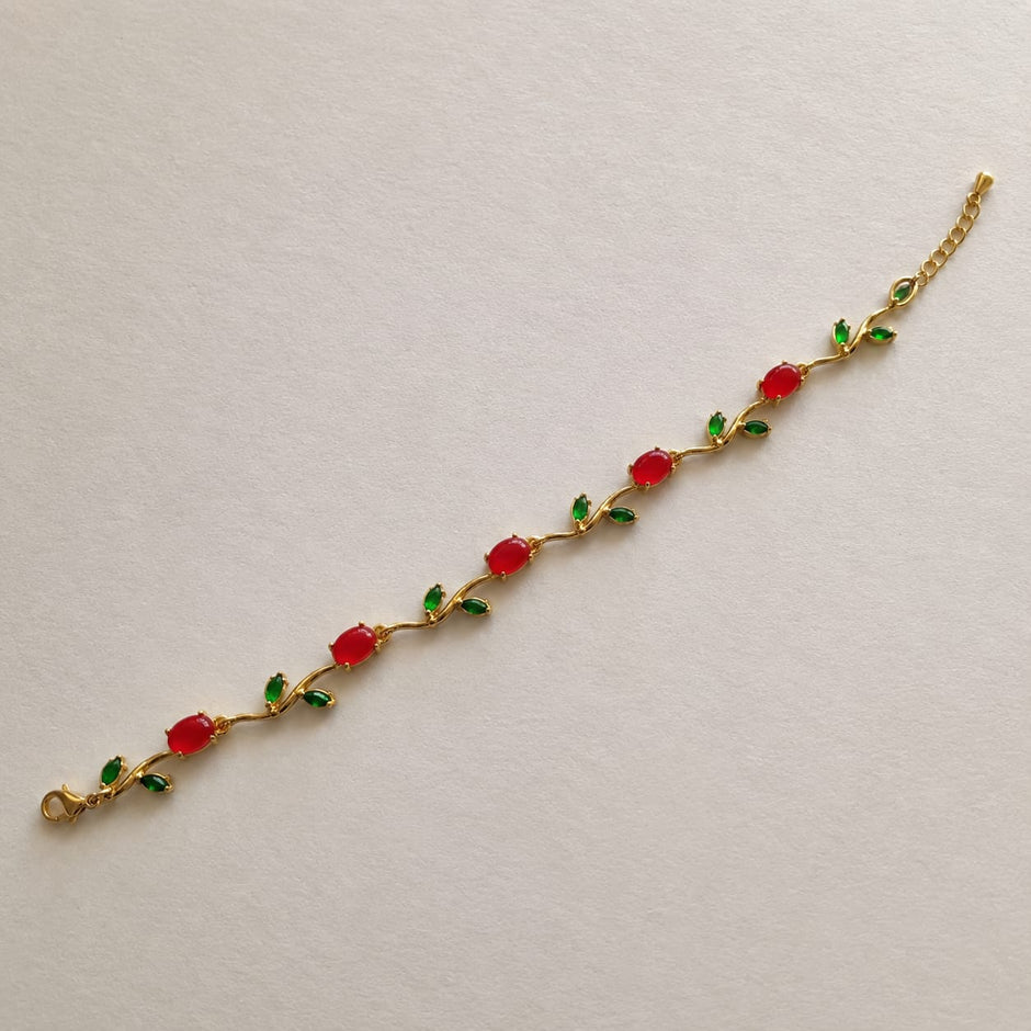 Red Tulip Bracelet