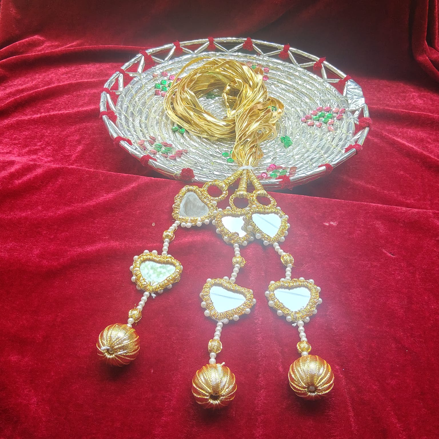 Golden Heart Mirror Latkan