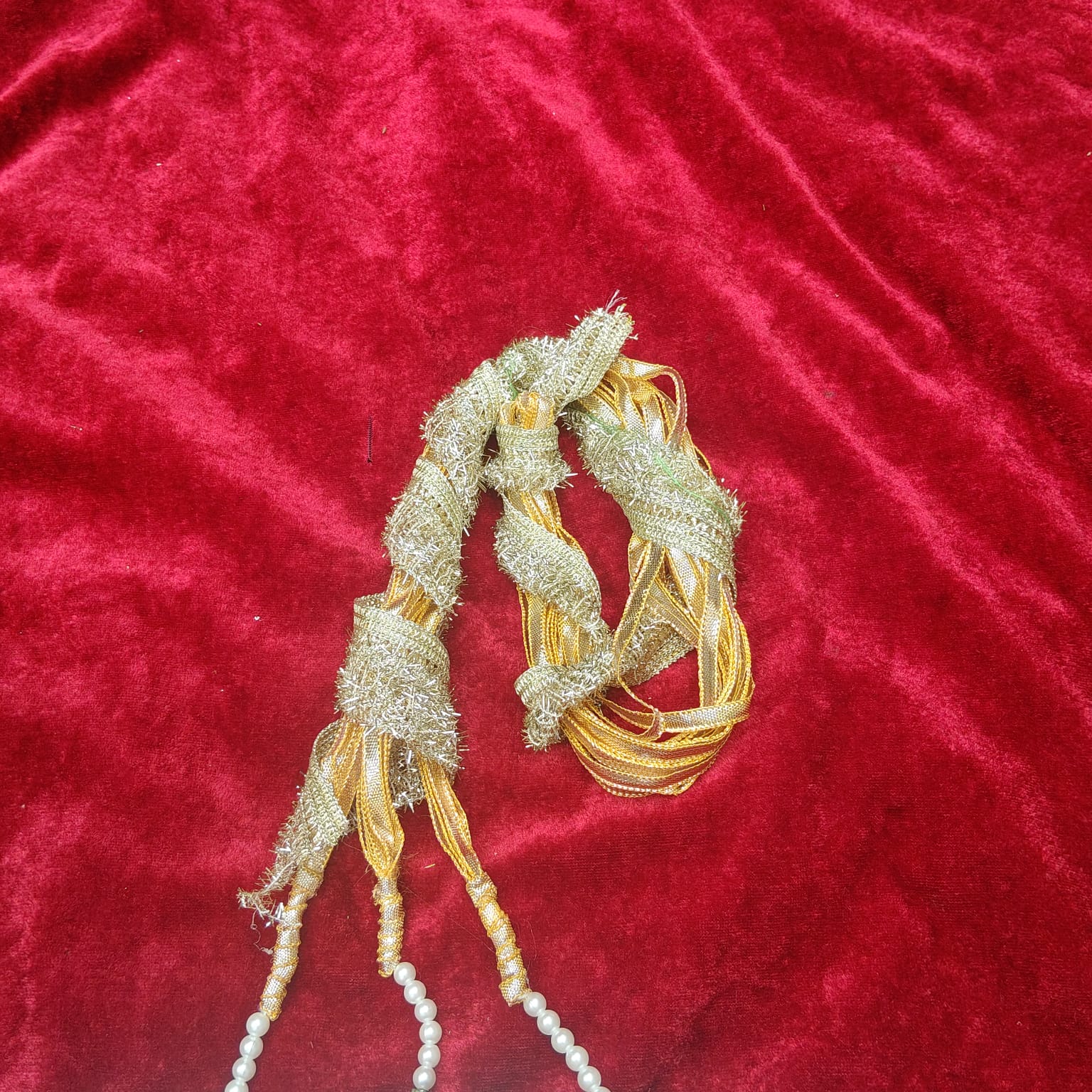 White Noor Kiran  Floral Paranda