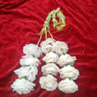 White Noor Kiran  Floral Paranda