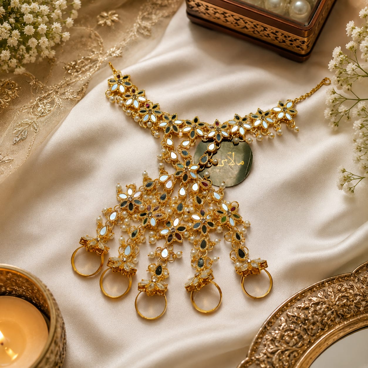 Bridal Mirror Haathphool