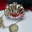 Silver Shell Clutch