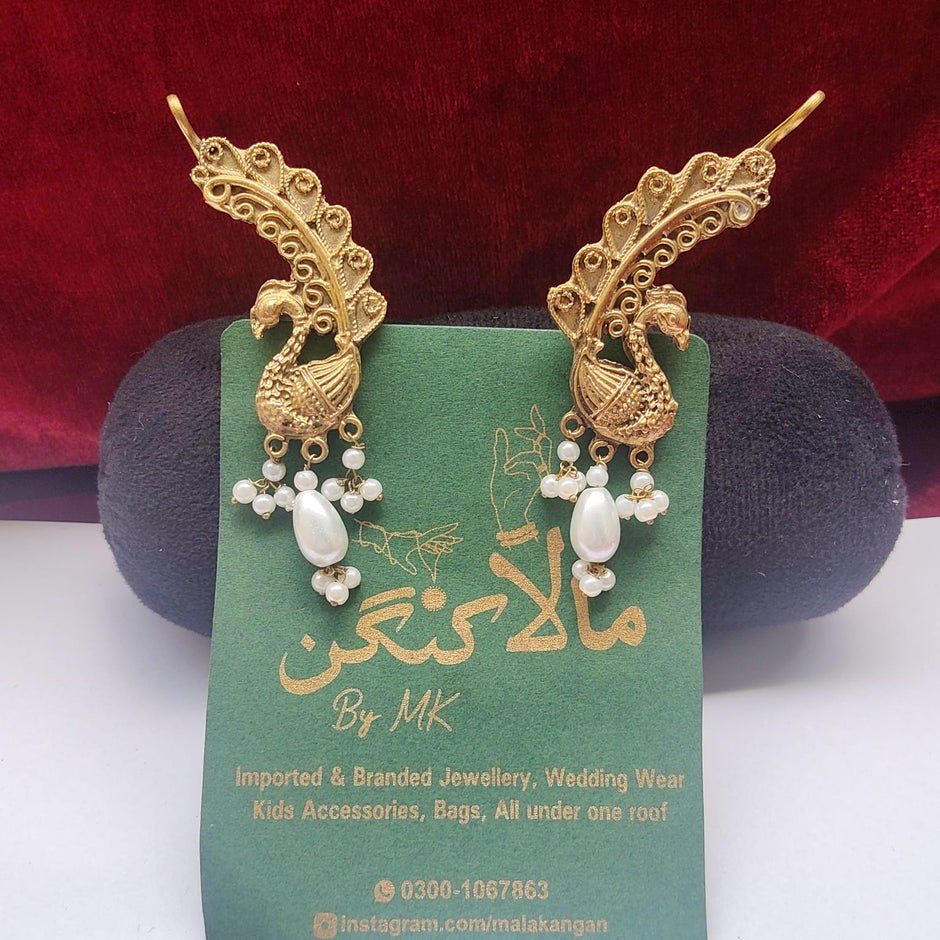 Golden Oxidized Ear cuff
