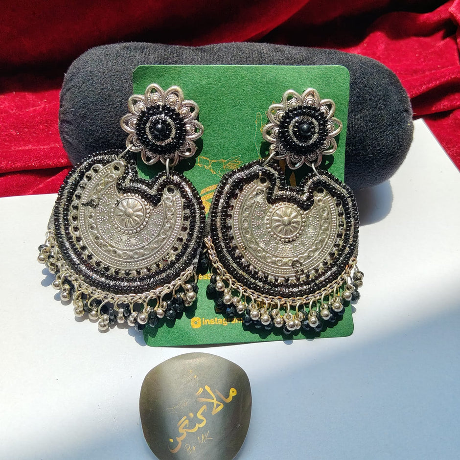 Antique Black Chandbali