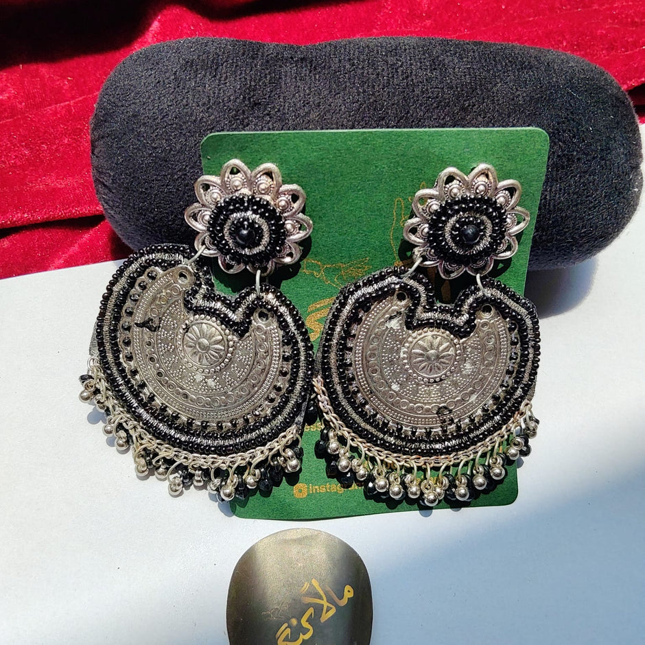Antique Black Chandbali